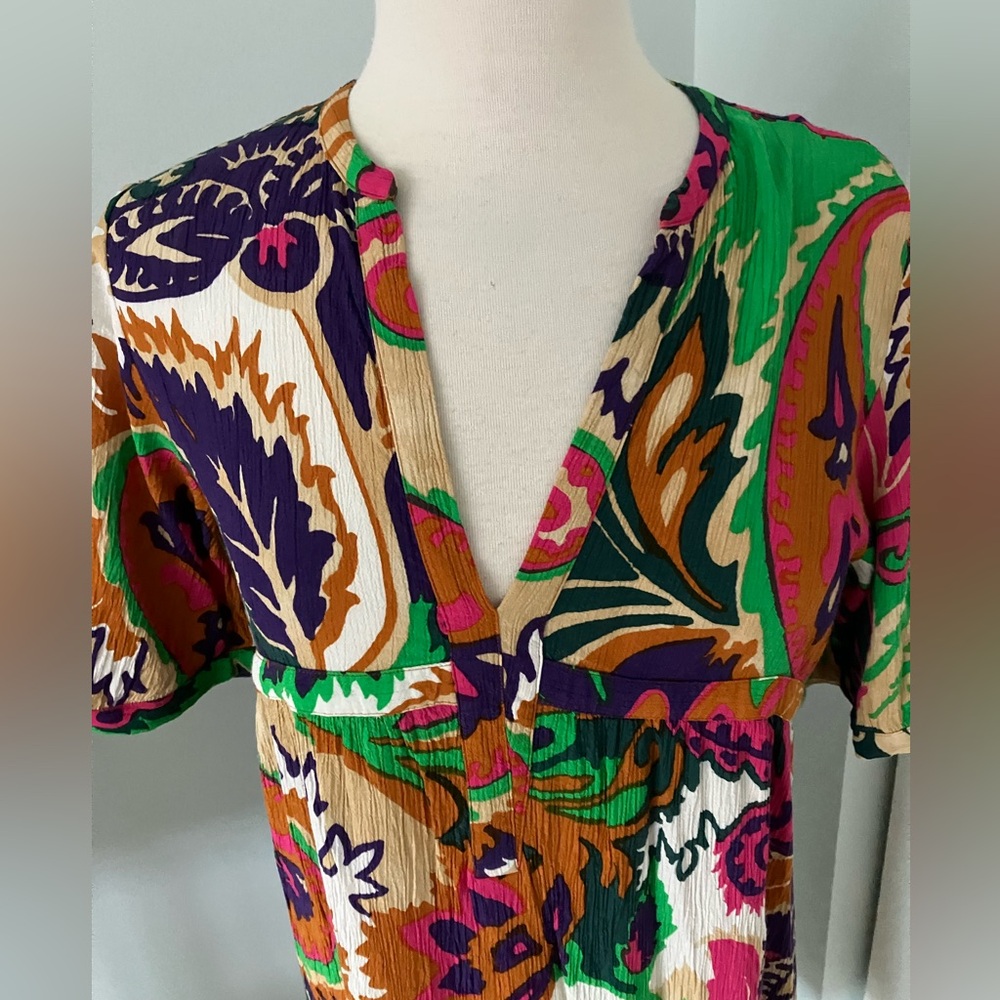 ba&sh Multicolor Paisley Mini Dress - Picture 5 of 9